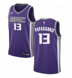 Womens Nike Sacramento Kings 13 Georgios Papagiannis Authentic Purple Road NBA Jersey Icon Edition