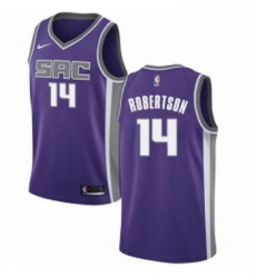 Womens Nike Sacramento Kings 14 Oscar Robertson Authentic Purple Road NBA Jersey Icon Edition
