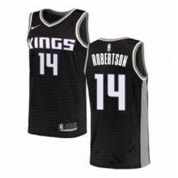 Womens Nike Sacramento Kings 14 Oscar Robertson Swingman Black NBA Jersey Statement Edition