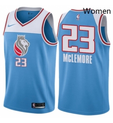 Womens Nike Sacramento Kings 23 Ben McLemore Swingman Blue NBA Jersey City Edition 