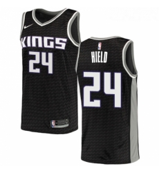 Womens Nike Sacramento Kings 24 Buddy Hield Swingman Black NBA Jersey Statement Edition
