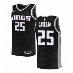 Womens Nike Sacramento Kings 25 Justin Jackson Authentic Black NBA Jersey Statement Edition 