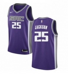 Womens Nike Sacramento Kings 25 Justin Jackson Authentic Purple Road NBA Jersey Icon Edition 
