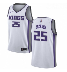 Womens Nike Sacramento Kings 25 Justin Jackson Authentic White NBA Jersey Association Edition 
