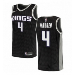 Womens Nike Sacramento Kings 4 Chris Webber Swingman Black NBA Jersey Statement Edition
