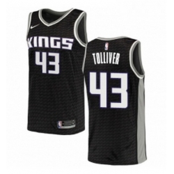 Womens Nike Sacramento Kings 43 Anthony Tolliver Authentic Black NBA Jersey Statement Edition
