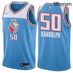 Womens Nike Sacramento Kings 50 Zach Randolph Swingman Blue NBA Jersey City Edition 