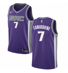 Womens Nike Sacramento Kings 7 Skal Labissiere Authentic Purple Road NBA Jersey Icon Edition 