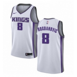 Womens Nike Sacramento Kings 8 Bogdan Bogdanovic Swingman White NBA Jersey Association Edition 