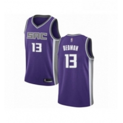 Womens Sacramento Kings 13 Dewayne Dedmon Swingman Purple Basketball Jersey Icon Edition 
