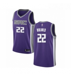 Womens Sacramento Kings 22 Richaun Holmes Swingman Purple Basketball Jersey Icon Edition 