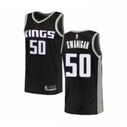 Womens Sacramento Kings 50 Caleb Swanigan Swingman Black Basketball Jersey Statement Edition 