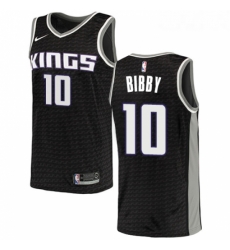 Youth Nike Sacramento Kings 10 Mike Bibby Authentic Black NBA Jersey Statement Edition