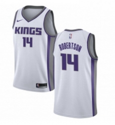Youth Nike Sacramento Kings 14 Oscar Robertson Authentic White NBA Jersey Association Edition