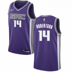 Youth Nike Sacramento Kings 14 Oscar Robertson Swingman Purple Road NBA Jersey Icon Edition