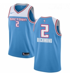 Youth Nike Sacramento Kings 2 Mitch Richmond Swingman Blue NBA Jersey 2018 19 City Edition