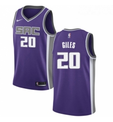 Youth Nike Sacramento Kings 20 Harry Giles Authentic Purple Road NBA Jersey Icon Edition 