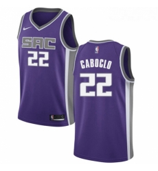 Youth Nike Sacramento Kings 22 Bruno Caboclo Swingman Purple NBA Jersey Icon Edition 