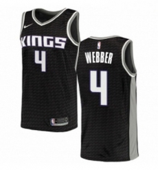 Youth Nike Sacramento Kings 4 Chris Webber Authentic Black NBA Jersey Statement Edition