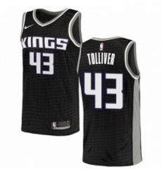 Youth Nike Sacramento Kings 43 Anthony Tolliver Authentic Black NBA Jersey Statement Edition