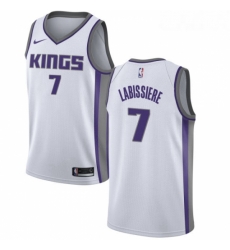 Youth Nike Sacramento Kings 7 Skal Labissiere Authentic White NBA Jersey Association Edition 