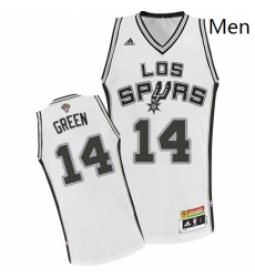 Mens Adidas San Antonio Spurs 14 Danny Green Authentic White Latin Nights NBA Jersey