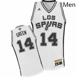 Mens Adidas San Antonio Spurs 14 Danny Green Authentic White Latin Nights NBA Jersey