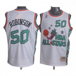 Mens Mitchell and Ness San Antonio Spurs 50 David Robinson Swingman White 1996 All Star Throwback NBA Jersey