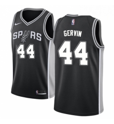 Mens Nike San Antonio Spurs 44 George Gervin Swingman Black Road NBA Jersey Icon Edition