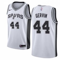 Mens Nike San Antonio Spurs 44 George Gervin Swingman White Home NBA Jersey Association Edition