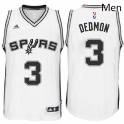 Mens San Antonio Spurs 3 Dewayne Dedmon adidas White Player Swingma Jersey 