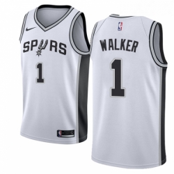 Womens Nike San Antonio Spurs 1 Lonnie Walker Swingman White NBA Jersey Association Edition 