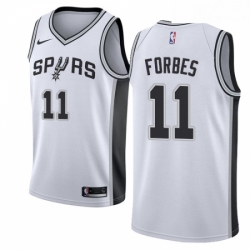 Womens Nike San Antonio Spurs 11 Bryn Forbes Swingman White NBA Jersey Association Edition 
