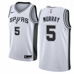 Womens Nike San Antonio Spurs 5 Dejounte Murray Swingman White Home NBA Jersey Association Edition