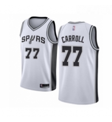 Womens San Antonio Spurs 77 DeMarre Carroll Swingman White Basketball Jersey Association Edition 