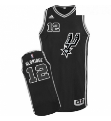 Youth Adidas San Antonio Spurs 12 LaMarcus Aldridge Authentic Black New Road NBA Jersey