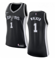 Youth Nike San Antonio Spurs 1 Lonnie Walker Swingman Black NBA Jersey Icon Edition 