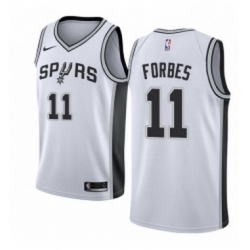 Youth Nike San Antonio Spurs 11 Bryn Forbes Swingman White NBA Jersey Association Edition 