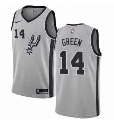 Youth Nike San Antonio Spurs 14 Danny Green Authentic Silver Alternate NBA Jersey Statement Edition