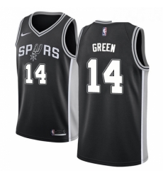 Youth Nike San Antonio Spurs 14 Danny Green Swingman Black Road NBA Jersey Icon Edition
