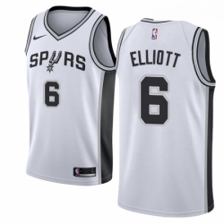 Youth Nike San Antonio Spurs 6 Sean Elliott Authentic White Home NBA Jersey Association Edition