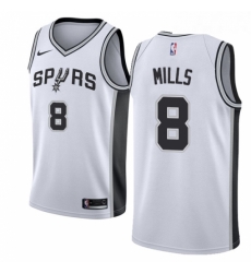 Youth Nike San Antonio Spurs 8 Patty Mills Authentic White Home NBA Jersey Association Edition