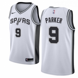Youth Nike San Antonio Spurs 9 Tony Parker Authentic White Home NBA Jersey Association Edition
