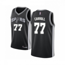 Youth San Antonio Spurs 77 DeMarre Carroll Swingman Black Basketball Jersey Icon Edition 