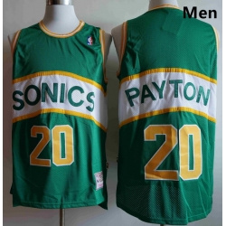 Men Seattle SuperSonics Gary Payton 20 Green Mitchell Ness Jersey