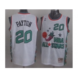 Seattle SuperSonics 20 Gary Payton 1996 All Star White Throwback Jersey