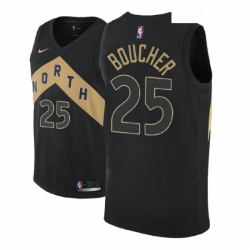 Men NBA 2018 19 Toronto Raptors 25 Chris Boucher City Edition Black Jersey 