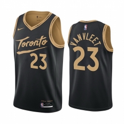 Men Nike Toronto Raptors 23 Fred VanVleet Black NBA Swingman 2020 21 City Edition Jersey