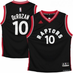 Mens Adidas Toronto Raptors 10 DeMar DeRozan Swingman Black NBA Jersey