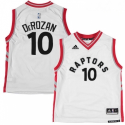 Mens Adidas Toronto Raptors 10 DeMar DeRozan Swingman White NBA Jersey